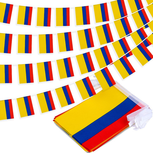 Banderín Con Forma De Cadena De Colombia, 30 Pies Y 30 Bande