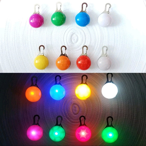 Set Collar Perro O Gato Chico + Colgante Con Luz Led Perro
