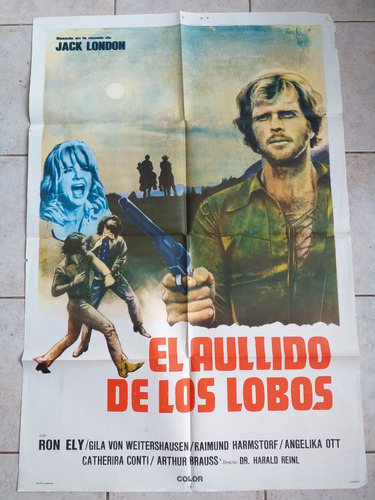 Antiguo Afiche Cine - El Aullido De Los Lobos *