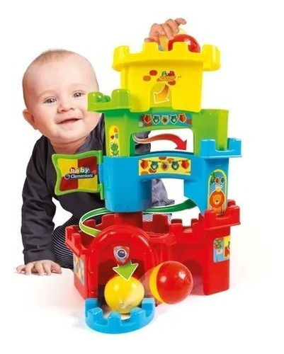 Castillo Apilable Baby Clementoni Torre Pelotas Infantil Color Multicolor