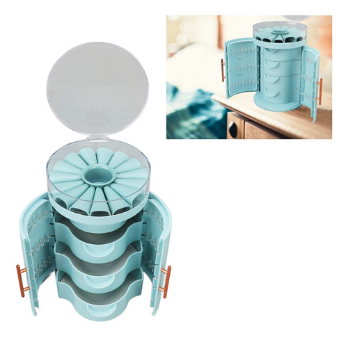 Estuche Para Collares Y Pendientes, Cajón Para Joyas, Doble