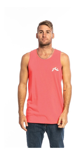 Remera Musculosa Rusty Competition Hot Coral - Potenza Shop