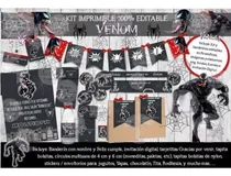 Comprar Kit Imprimible Candy Bar Venom Hombre Araña 100% Editable