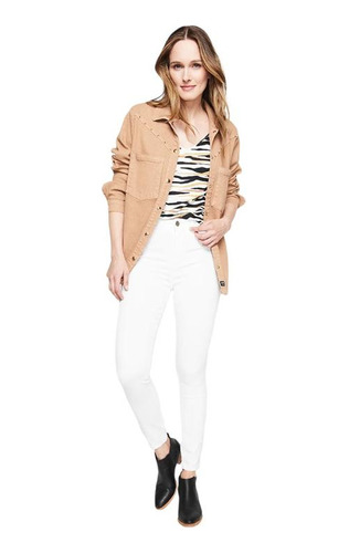 Jeans Pitillo Mujer Amalia Jeans 4328 Blanco