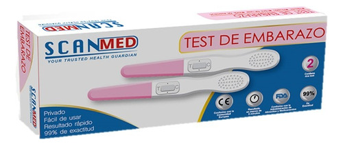Test Rapido De Embarazo Scanmed Lapiz 99% Exactitud (2 Test)