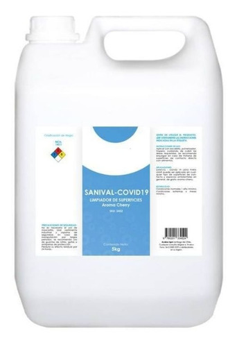 Limpiador Desinfectante Amoniocuaternario 5lt