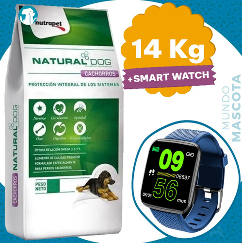 Alimento Natural Dog Perro Cachorro 14 Kg + Regalo