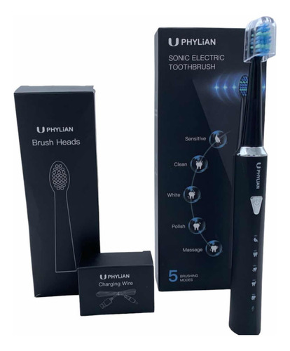 Cepillo Dental Eléctrico Con Cabezas Intercambiables 5 Modos