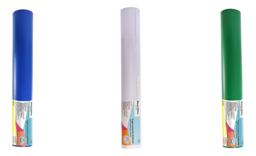 Papel Contac Autoadherible 45x20m 4 Colores. Pack 3 Rollos