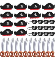 Comprar Juego De Fiesta Pirata: Sombreros, Espadas Inflables Y Parch