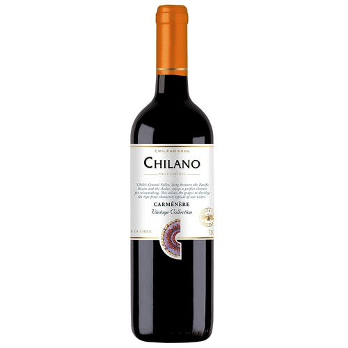 Imagem 1 de 1 de Vinho Chileno Tinto Carménère Chilano 750ml