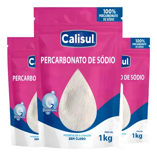 Percarbonato De Sódio Tira Mancha 100% Poder O2 Calisul 3 Kg N/d