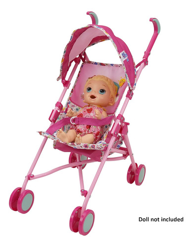 Peppa Pig Baby Alive: Cochecito De Muñeca - Rosa Y Arco I...