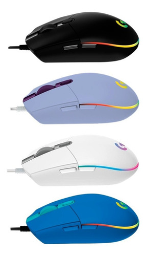Mouse Logitech G203 Lightsync Para Gaming Iluminación Rgb Pc