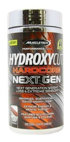 Muscletech | Hydroxycut Hardcore Next Gen | 180 Caps | Usa