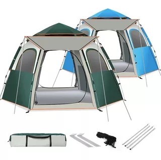 280×280cm 5-8 Personas Tienda Campaña Casa Camping Acampar