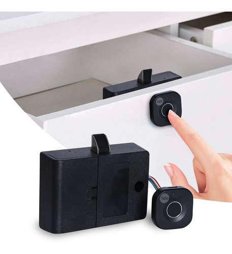 Imagen 2 de 2 de Cerradura Para Mueble Biométrica Yale Yf68 (huella)