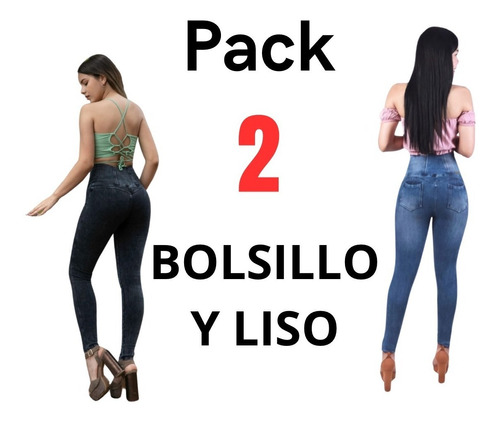 Pack 2 Jeans Fajero + Jeans Fajero Con Bolsillo 