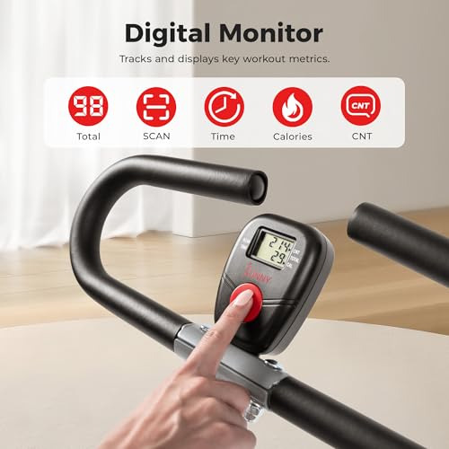 Sunny Health & Fitness Squat Assist Row-n-ride Trainer Para