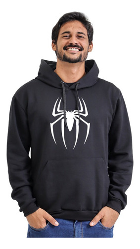 Blusa Moletom De Frio Aranha Masculino Adulto