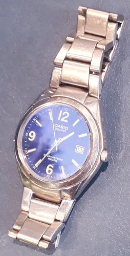 Casio Quartz 10 Year Battery Wr 50m 37 Mm Blue Azul MercadoLibre