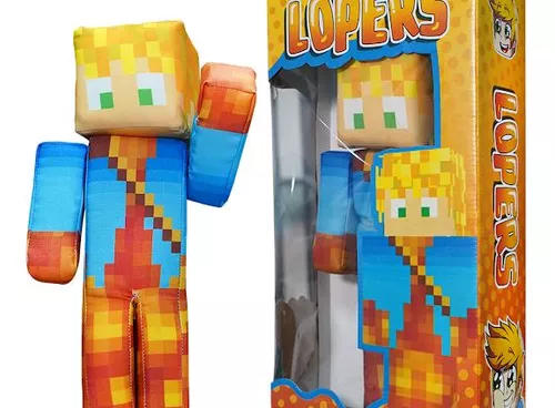 Boneco Geleia Minecraft Streamers 35 Cm Jogo Lançamento 2023