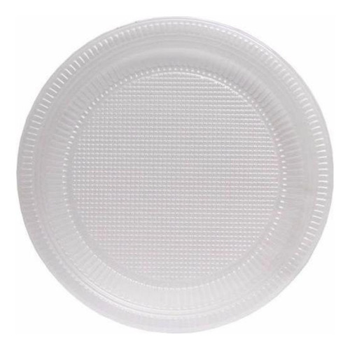 Plato Bio 23cm descartable blanco 10 unidades plástico