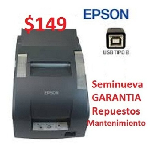 Impresora Epson Tmu 220 Usb  Punto De Venta Tickets Facturas (Reacondicionado)