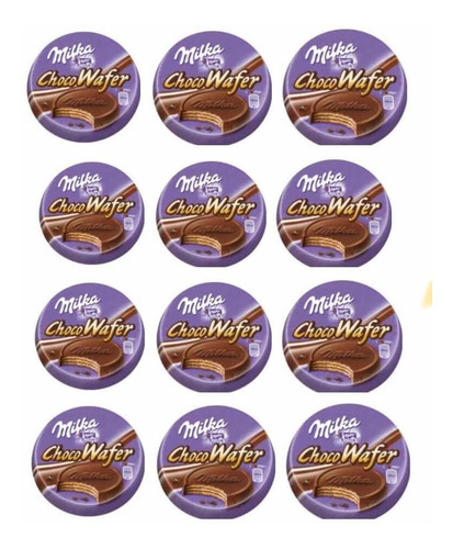 Kit 12 Chocolate Importado Milka Chocowafer 30g