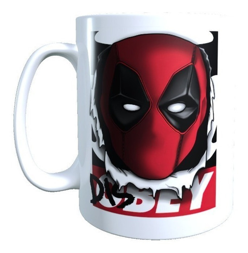 Taza Diseño Deadpool, Desobediencia, Pelicula Marvel