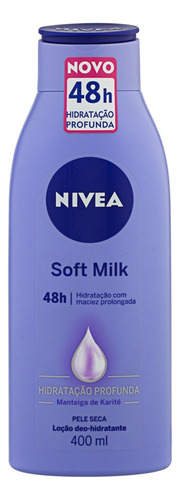 Loção Deo-hidratante Soft Milk 5 Em 1 Frasco 400ml Nivea