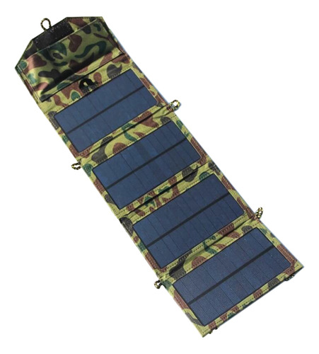 Cargador Solar Portátil Plegable C Con Puerto Usb De 7 W, 5