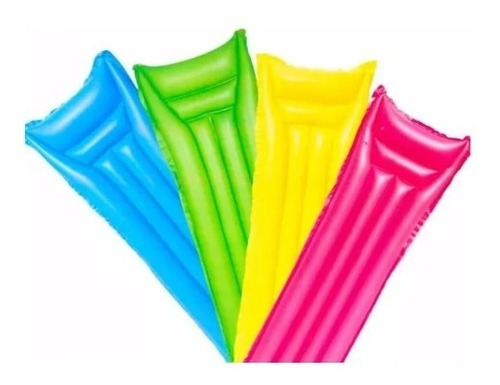 Colchoneta Inflable Bestway Colores 183x69cm Flotador Pileta