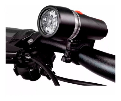 Imagem 4 de 5 de Kit Farol E Lanterna Para Bicicleta Bi006 + Emblema Promoção