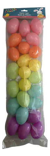 Pack De Huevos Unicolor De Pascua 24 Pzs