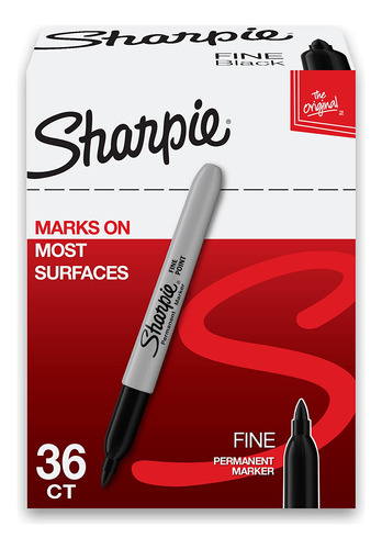 Sharpie Punta Fina Rotuladores Permanentes X 36 Und