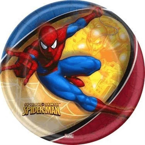 Spidey Sense Platos De Postre Spider-man, 8 Pzas.