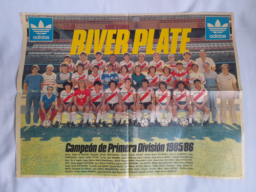  Poster El Grafico, River Plate Campeon 1985/1986