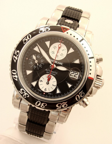 Espetacular Montblanc Xl Diver Sport Crono 7034 Auto ! (Usado)