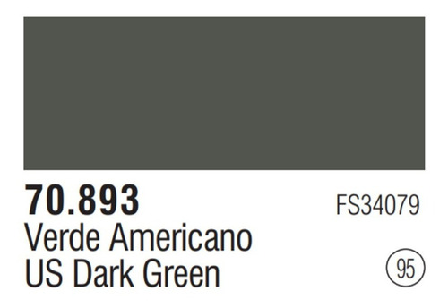 Tinta Us Dark Green 70893 Model Color Vallejo Modelismo