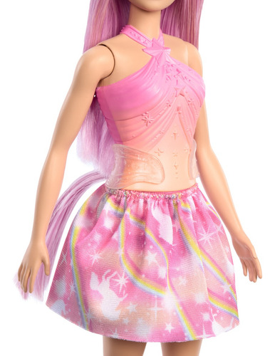 Barbie Boneca Saia De Unicórnio De Sonho Rosa
