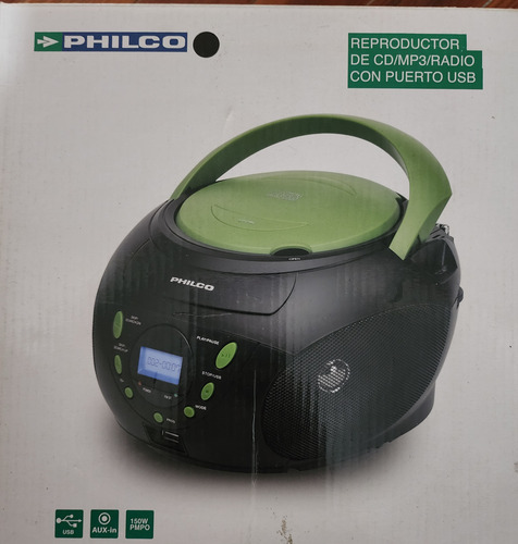 Reproductor Philco Negro Para Arreglo Del Cd.. Negro (Usado)