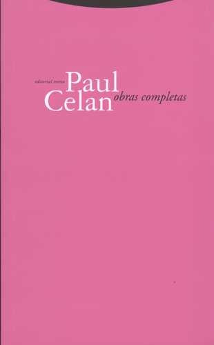 Libro Paul Celan. Obras Completas