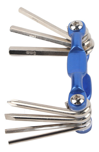 Set De Herramientas De Reparación 7 En 1 Blue Portable Multi