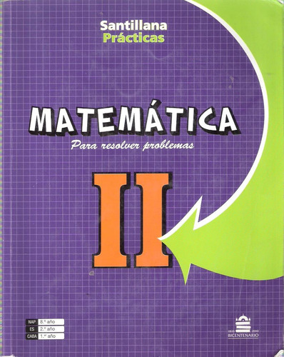 Matemática 2 Para Resolver Problemas Prácticas Santillana