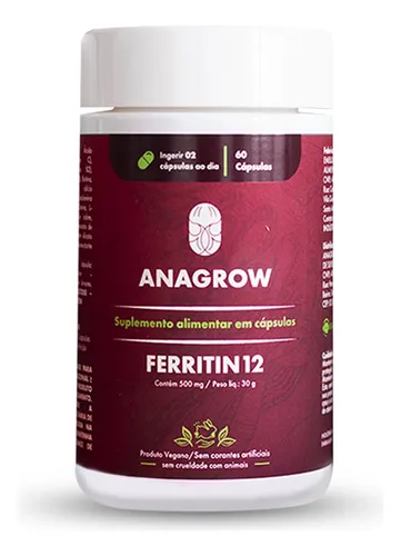 Vitamina Para Queda De Cabelo Ferritin12 - 60 Cápsulas