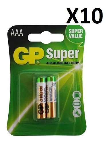 Pila Batería Aaa  Super Alcalinas  Caja De 10 Blisters 