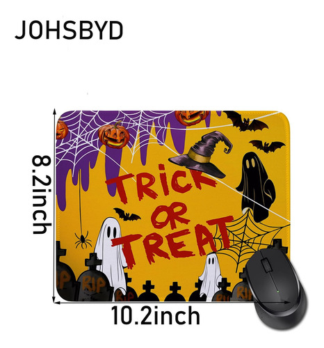 Halloween Jack Y Sally Vampires Regalos Pad De Mouse Para Am