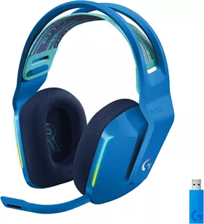 Audífonos gamer inalámbricos Logitech G Series G733 azul con luz rgb LED