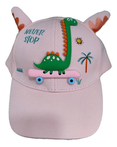 Gorra Cachucha Niños Infantil Dinosaurio Ajustable